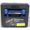 Image 1 : NEW SPORTEX TWO 8LB DUMBBELLS IN CASE