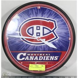 MONTREAL CANADIENS WALL CLOCK