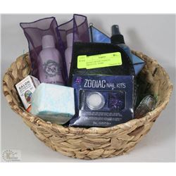 BASKET W/NEW WOMEN'S PRODUCTS - HOME