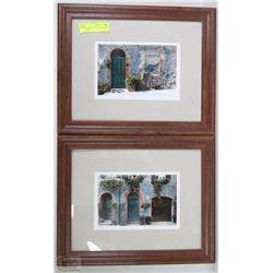 LOT OF 2 FRAMED PHOTO PICTURE FRAMES
