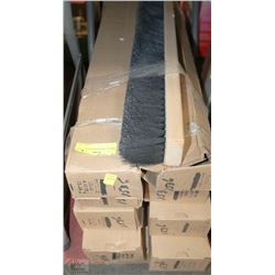 CASE OF 10 NEW PUSH BROOM HEADS