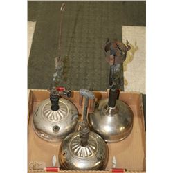 LOT OF 3 VINTAGE COLEMAN LANTERNS