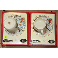 ROYAL DOULTON BUNNYKINS SET INCL 2 PLATES, 2 MUGS