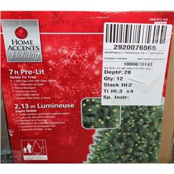 7FT NOBLE PRELIT CHRISTMAS TREE