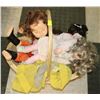 Image 1 : BASKET OF VINTAGE DOLLS
