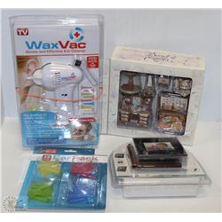 NEW WAX VAC/DIGITAL PICTURE FRAME/ MINIATURE ROOM