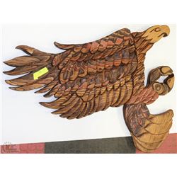 EAGLE WOOD CARVING 36"X27"