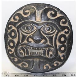 NATIVE CERAMIC WALL MASK BY S. GARCIA  (7"X7")