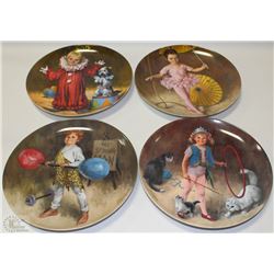 4 JOHN MCLELLAND CIRCUS SERIES-NUMBERED PLATES