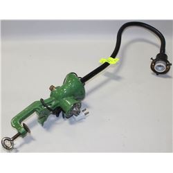 VINTAGE MEAT GRINDER CLAMP ON LAMP