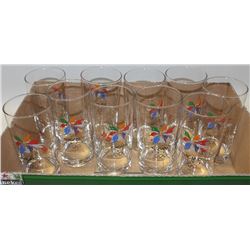 SET OF 10 NAGANO 1998 OLYMPI TALL GLASSES