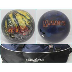 TWO 10LBS. BOWLING BALLS (MAMMOTH&RADICAL INFERNO)