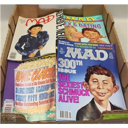 FLAT OF 23 VINTAGE MAD MAGAZINES