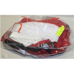 13) MEN'S 7 PIECE ATHLETIC WEAR ASICS RED