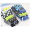 Image 1 : 6 PACK OF GLOW IN THE DARK CHILDRENS GLOVES