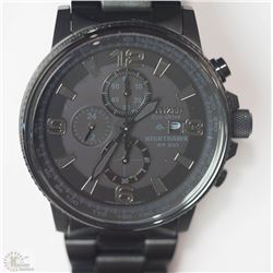 #2-CITIZEN ECO-DRIVE NIGHT HAWK ALL BLACK MEN'S