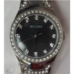 #3-BULOVA LADIES DIAMOND (ON THE DIAL) WATCH