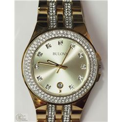 #5-BULOVA MEN'S DIAMOND (ON THE DIAL) WATCH
