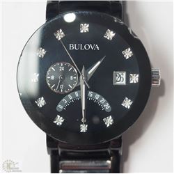 #17-BULOVA MEN'S DIAMOND WATCH