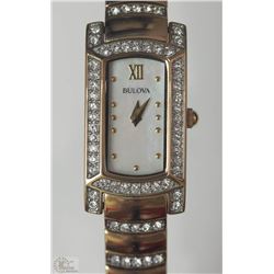 #21-BULOVA LADIES WATCH WITH MOTHER OF PEARL DIAL