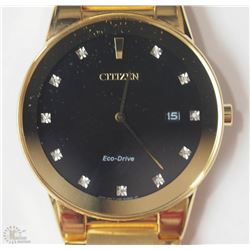 #23-CITIZEN ECO-DRIVE DIAMOND MEN'S WATCH