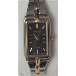 #25-SEIKO SOLAR 2 TONE LADIES WATCH