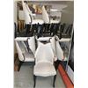 Image 1 : LOT OF 22 WHITE VINYL DINING CHAIRS