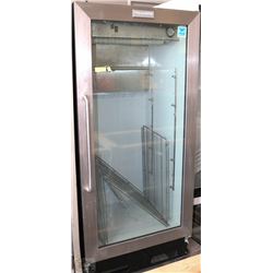 FRIGIDAIRE GLASS DOOR COMMERCIAL FREEZER ON WHEEL