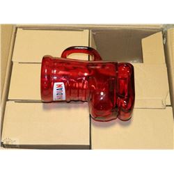 CASE OF 6 MOLSON CANADIAN 32 OZ SKATE GLASSES