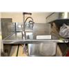Image 1 : STAINLESS STEEL SINGLE SINK WITH PREP AREA