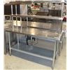 Image 1 : S/S PREP TABLE WITH SHELF
