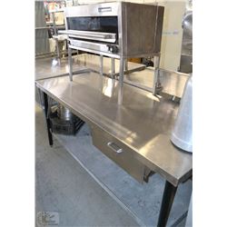 S/S PREP TABLE WITH GARLAND TOASTER OVEN