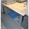 Image 1 : WOOD TOP PREP TABLE WITH S/S BOTTOM SHELF