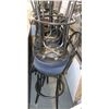 Image 1 : 7 BLUE BAR STOOLS SWIVEL