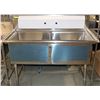 Image 1 : NEW COMMERCIAL STAINLESS STEEL DOUBLE SINK WITH