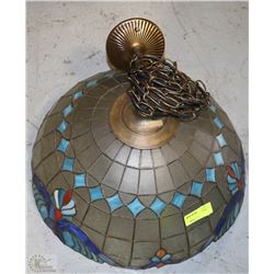 STAIN GLASS HANGING LIGHT