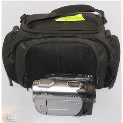 SONY MEGA PIXEL WIDE CLD HANDY CAM WITH CASE,
