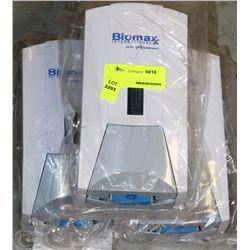 LOT OF 3 BIOMAX INTERNATIONAL SOAP DISPENSER