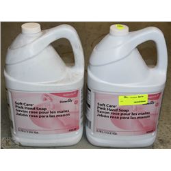 LOT OF 2 DIVERSY SOFT PINK HAND SOAP