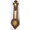 Image 1 : 15" WOODEN THERMOMETER/BAROMETER COMBO