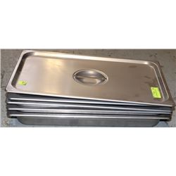 3 FULL SIZE INSERTS WITH LIDS