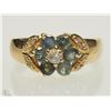 Image 1 : #3-14K GOLD ALEX(0.55CT) & DIA(0.1CT) RING