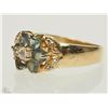 Image 2 : #3-14K GOLD ALEX(0.55CT) & DIA(0.1CT) RING