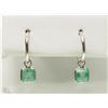 Image 1 : #8-14K GOLD EMERALD(1.7CT) EARRINGS