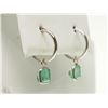 Image 2 : #8-14K GOLD EMERALD(1.7CT) EARRINGS