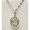 Image 1 : #20-14K GOLD DIAMOND(0.47CT) NECKLACE
