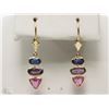 Image 1 : #21-14K GOLD SAPPHIRE(4.1CT) EARRINGS