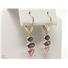 Image 2 : #21-14K GOLD SAPPHIRE(4.1CT) EARRINGS