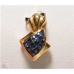 #27-18K GOLD SAPPHIRE(1.18CT) PENDANT