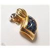 Image 2 : #27-18K GOLD SAPPHIRE(1.18CT) PENDANT